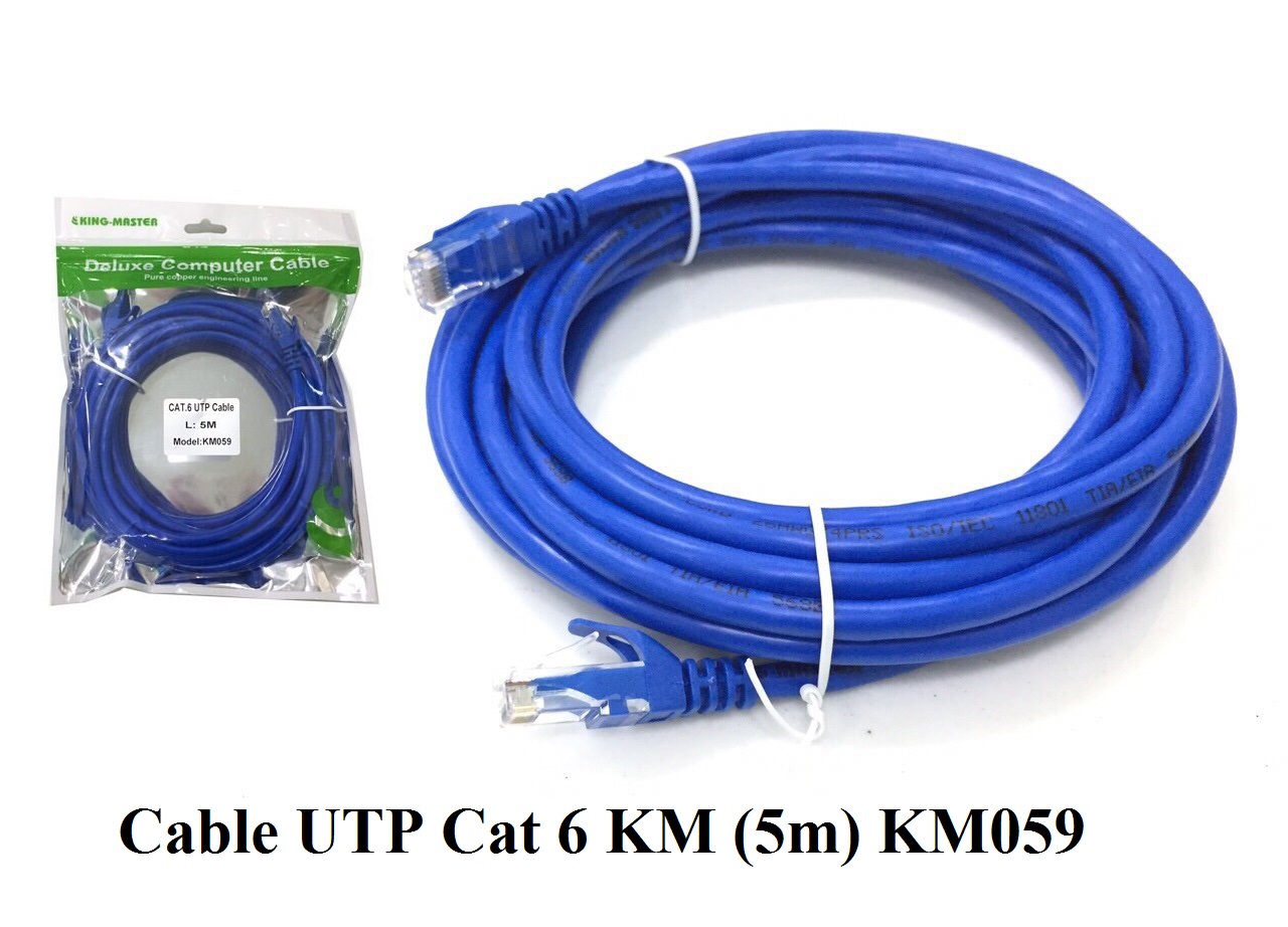 Cáp mạng LAN KingMaster RJ45 UTP Cat 6 10m-5m-3m-1.5m - Cáp chất lượng chính hãng