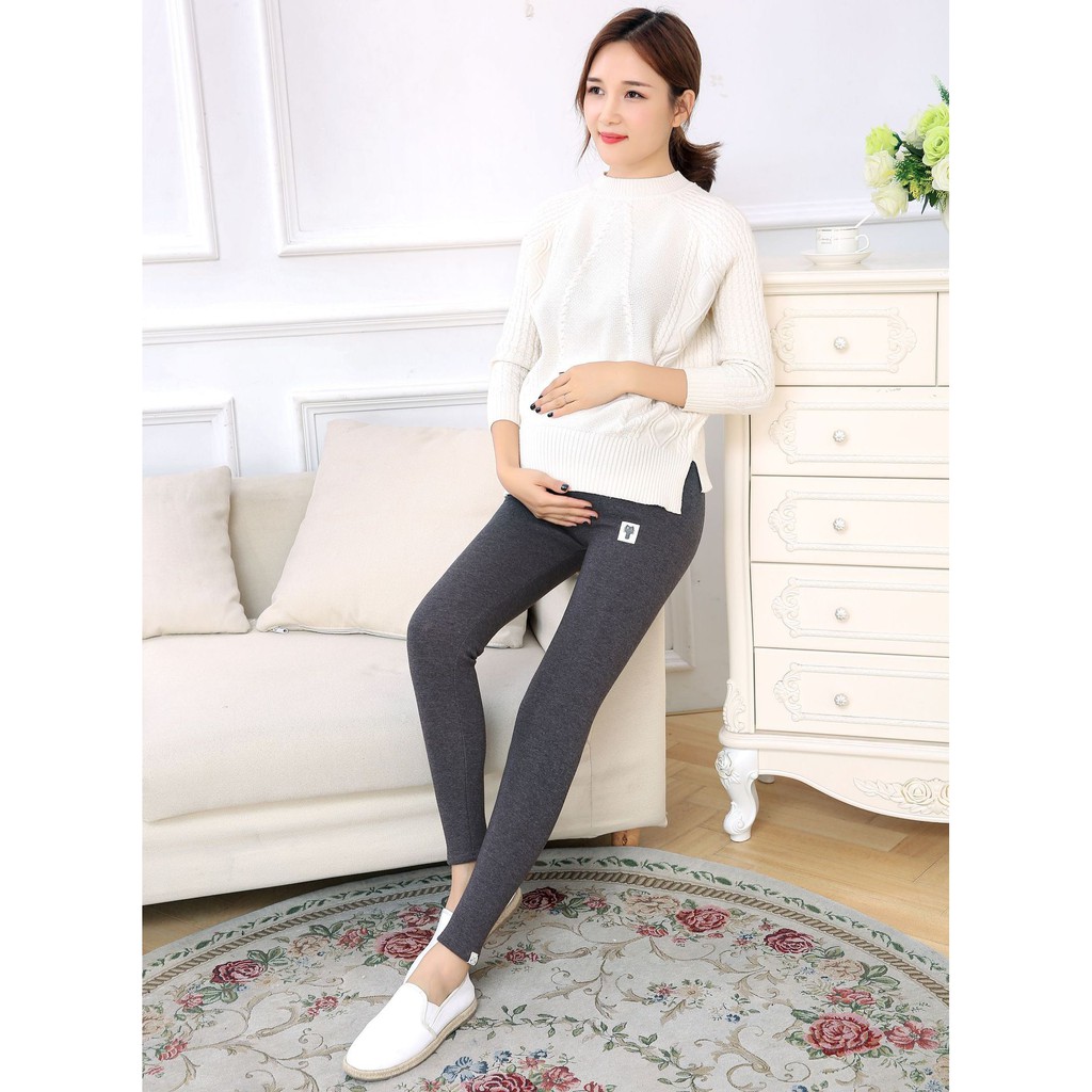 Quần bầu legging len mèo hàn quốc