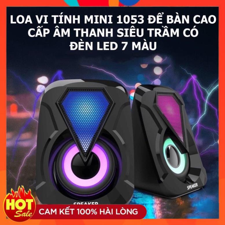 Bộ loa máy tính, loa vi tính mini, loa mini YST-1046 Led âm thanh cực chất cho mọi dòng PC laptop