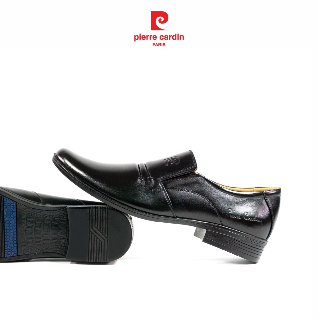 Giày tây nam không dây Pierre Cardin, đế cao su chống trượt, chất liệu da thật cao câp  - PCMFWLG 764
