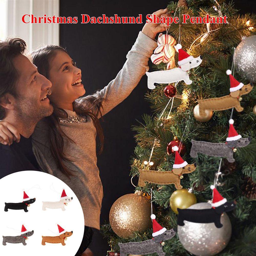 Chú Chó Dachshund DIY Trang Trí Cây Thông Giáng Sinh Năm Mới