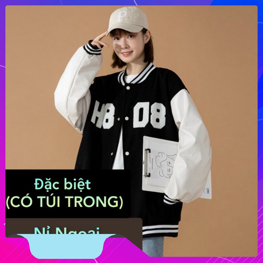 Áo khoác bomber nỉ IN DINER form rộng Unisex Áo bomber nỉ Cardigan trần bông  trẻ