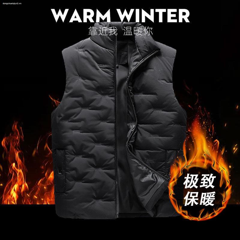 Áo khoác phao không tay có nón trùm đầu phong cách Hàn Quốc cho nam