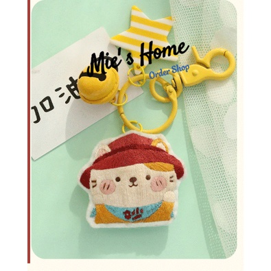 Làm thủ công thêu /diy keychain kit thêu/thủ công thêu bạn trai/quà tặng đôi /Bộ móc khóa kèm phụ kiện thêu MIE Handmade