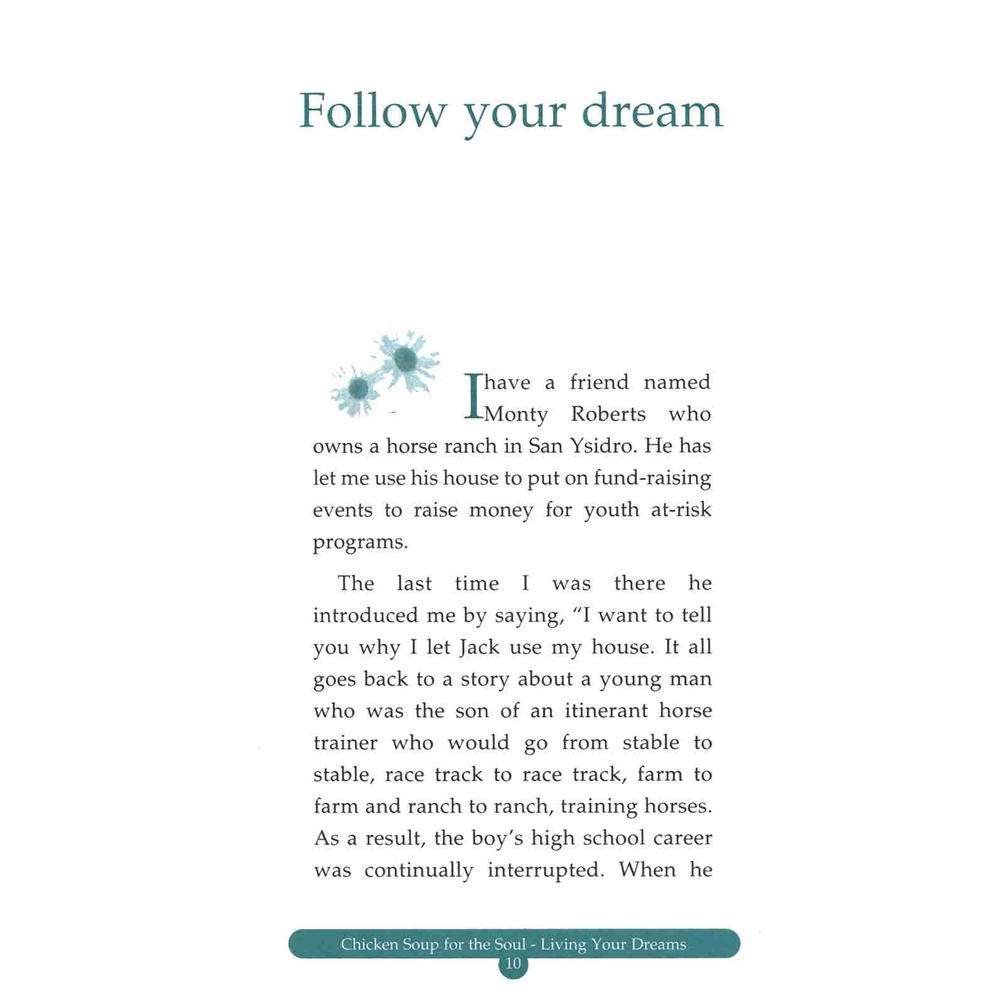 Sách - Hạt Giống Tâm Hồn - Chicken Soup For The Soul - Sống Với Ước Mơ