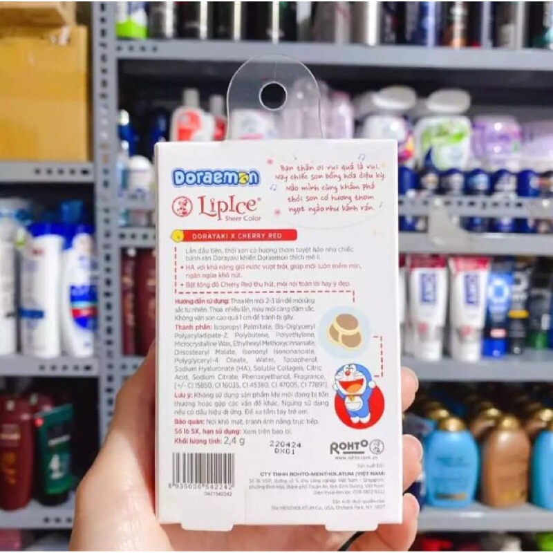 Son dưỡng LipIce Sheer Color x Doraemon 2.4g - Son Doraemon | BigBuy360 - bigbuy360.vn