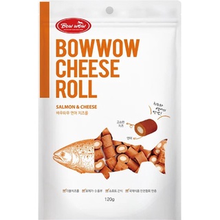 Snack Cho Chó BowWow Cheese Roll - Phô Mai Cuộn 2 Vị - (Gói 120g)