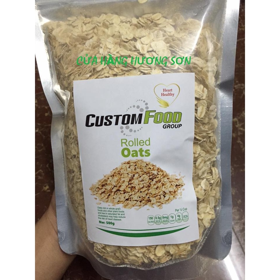 YẾN MẠCH OATS NHẬP KHẨU TỪ CANADA - THỰC PHẨM ĂN DẶM CHO BÉ, HỖ TRỢ NGƯỜI GIẢM CÂN (GÓI 500GR)