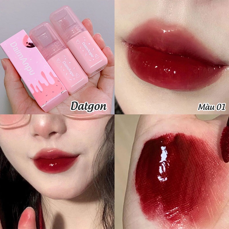 Son Bóng Daimanpu Vỏ Hồng Nắp Trong Cute Chính Hãng Hàng Nội Địa Trung D131