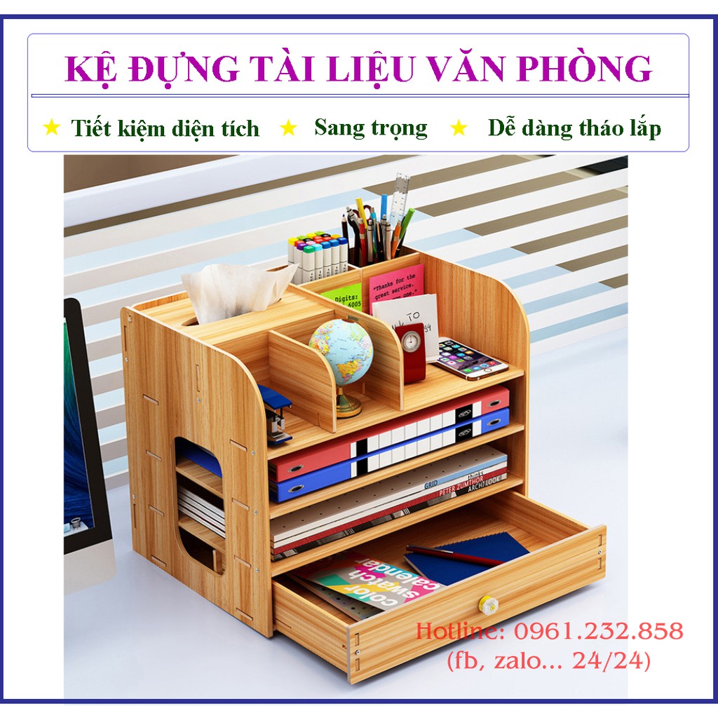 Kệ để tài liêu văn phòng, kệ sách đê bàn, giá để tài liệu