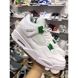 Giày Sneaker Jordan 4 Retro "White Green" Trắng Xanh
