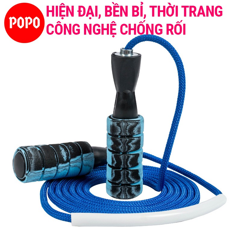 Dây nhảy thể dục POPO tập thể lực hỗ trợ giảm cân với thiết kế chống rối, độ bền cao