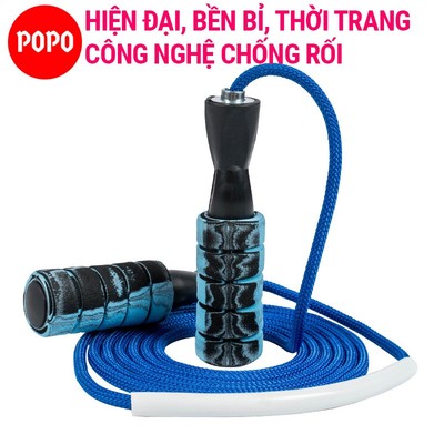 Dây nhảy thể dục POPO tập thể lực hỗ trợ giảm cân với thiết kế chống rối, độ bền cao