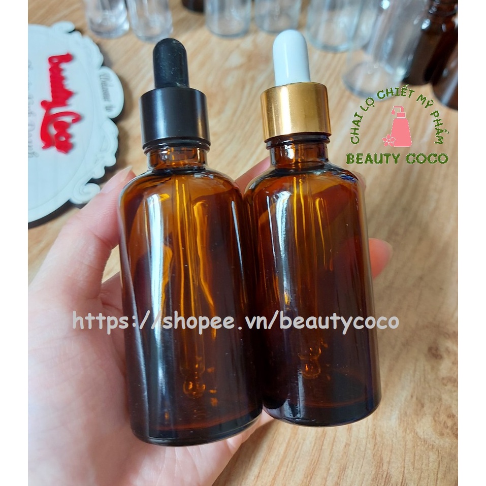 Combo 50 chai tinh dầu bóp giọt 50ml (lọ thủy tinh) giá rẻ