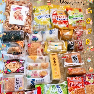 Combo mix 1kg bánh và snack mực Thailand