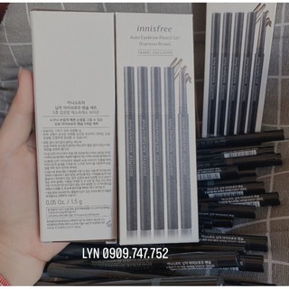 [MÀU 05 - NÂU ĐEN] Chì Kẻ Mày Innisfree Auto Eyebrow Pencil