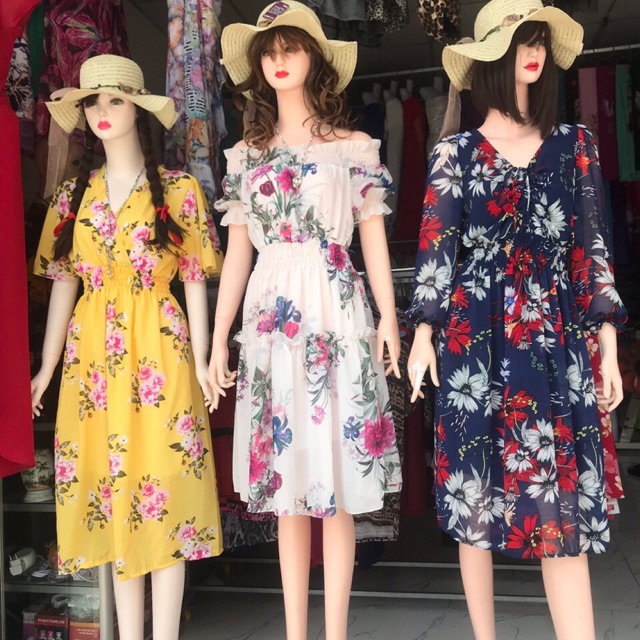 ĐẦM MAXI HOA - VOAN LỤA