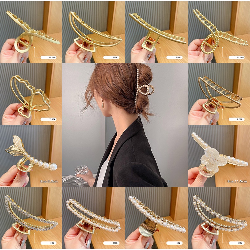 Kẹp Tóc Đính Đá Thời Trang Hàn Quốc Sành Điệu Cho Nữ