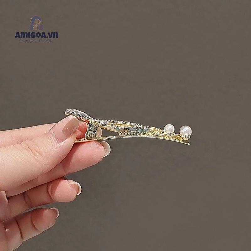 ✨✨Kẹp Tóc Hình Bướm Đính Ngọc Trai Nhân Tạo Thời Trang