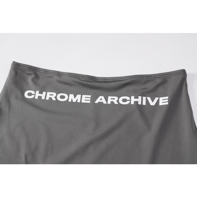 Set Áo Thun Tay Ngắn Cổ Tròn In Chữ Phối Chân Váy Lưng Cao Thời Trang Trẻ Trung Cho Nữ