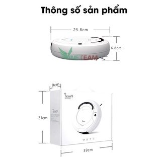 Robot Hút Bụi Lau Nhà Thông Minh BOWAI✔Tự động tránh vật cản✔Máy vận hành mạnh không gây ồn✔Bảo hành 1 đổi 1 -dc4198