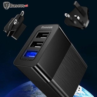 Mua Bộ sạc đa năng Baseus Duke Universal 3 Port USB ( Aluminum alloy + PC  3-in-1 Multifunction USB Charger )