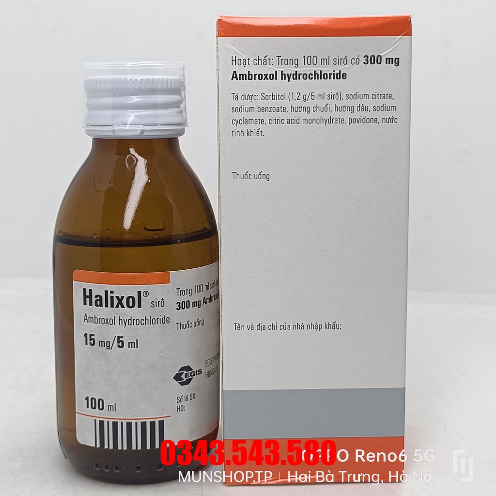 Siro Halixol 100ml của Hungary