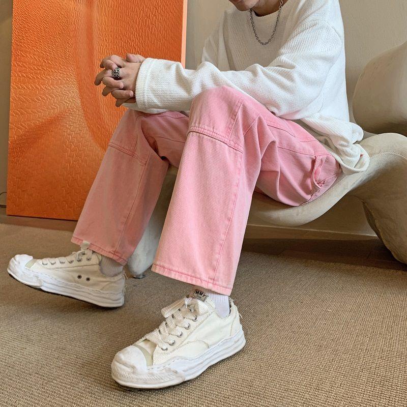 Quần Jean Dài Dáng Suông Kiểu Hip-Hop Đường Phố Cá Tính Cho Nam