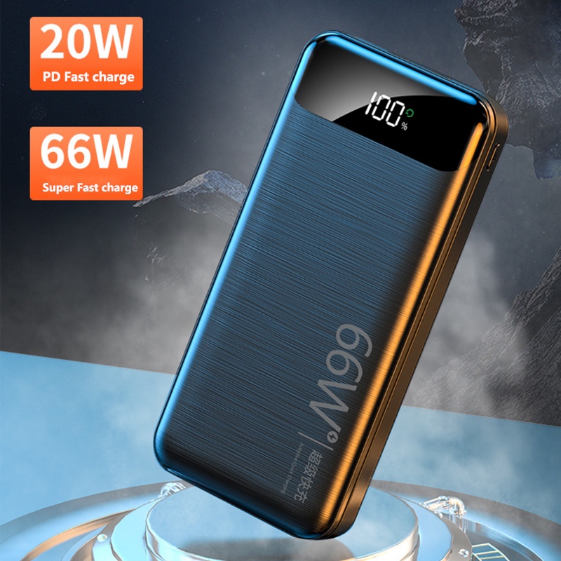Pin Sạc Dự Phòng 10000mah 20000mah 66W PD3.0 Sạc nhanh Màn Hình LED 22.5w Power Bank