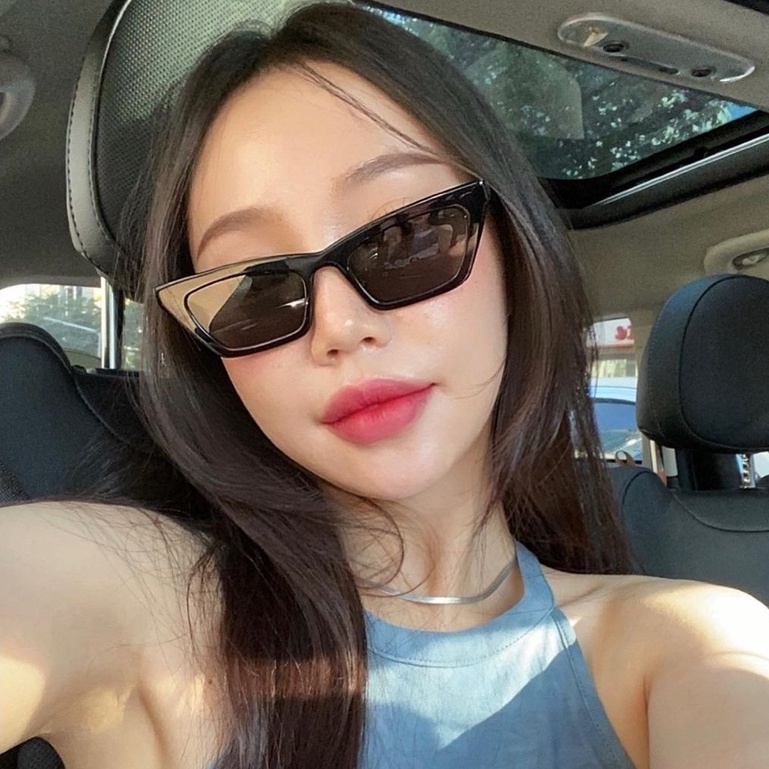 Kính mát nam nữ Lilyeyewear mắt mèo chống UV400, chất liệu nhựa chắc chắn thiết kế thời trang 95028