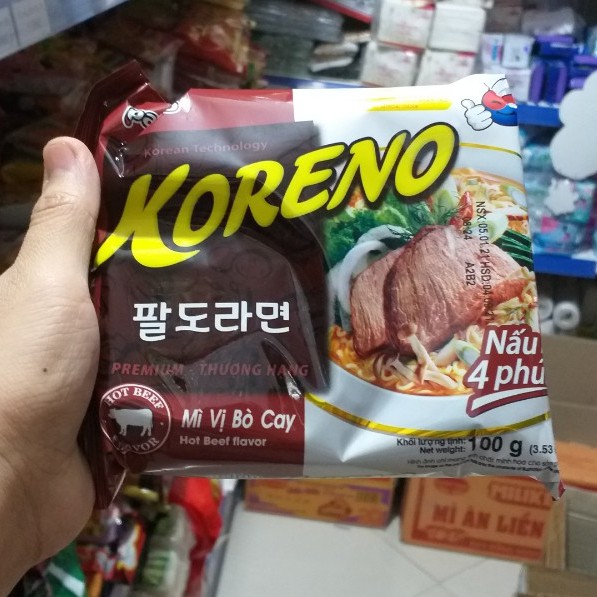 Mì Koreno Hàn Quôc nhiều vị gói 100g