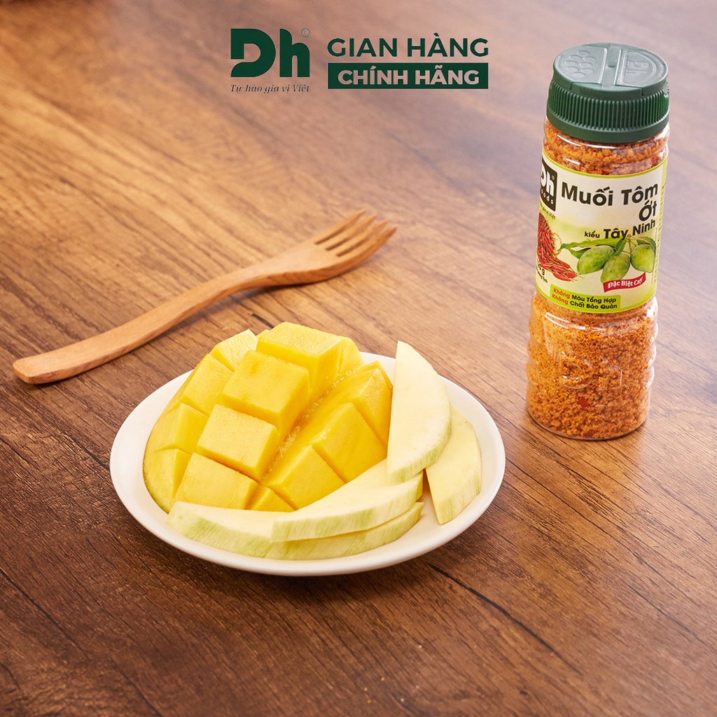 Muối tôm ớt Tây Ninh DH Foods đặc biệt cay thơm ngon gia vị chấm hoa quả 60/120gr