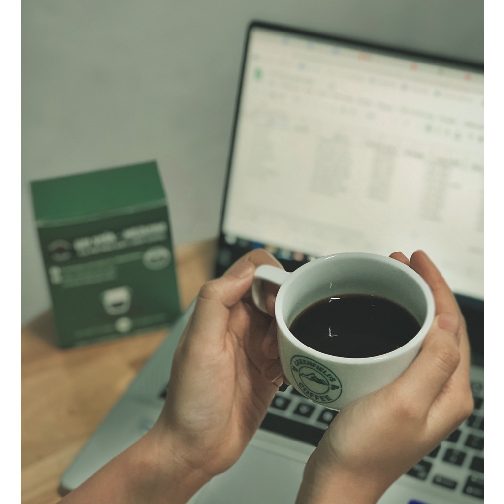 Cà phê phin giấy/cà phê túi lọc gu đậm Greenfields Coffee (hộp 5 gói) | BigBuy360 - bigbuy360.vn