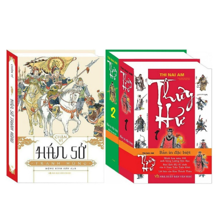 Sách - Combo 2 cuốn Hán Sở Tranh Hùng + Thủy Hử (Trọn Bộ 2 Tập)