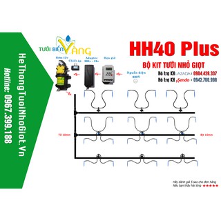 Bộ 40 que tưới nhỏ giọt tự động - tặng kèm chiết áp
