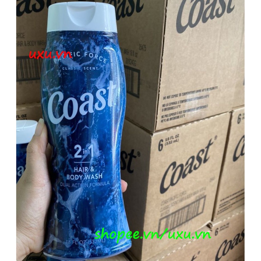 Sữa Tắm Dầu Gội 532Ml Coast 2 Trong 1, Với uxu.vn Tất Cả Là Chính Hãng.