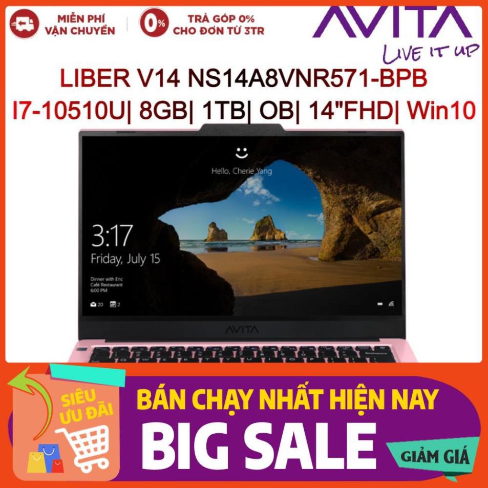 Laptop Avita LIBER V14 NS14A8VNR571-BPB I7-10510U| 8GB| 1TB| OB| 14"FHD| Win10