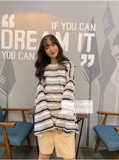 ⚡SHOP UY TÍN⚡️-ÁO LEN KẺ NGANG BASIC CỰC HOT