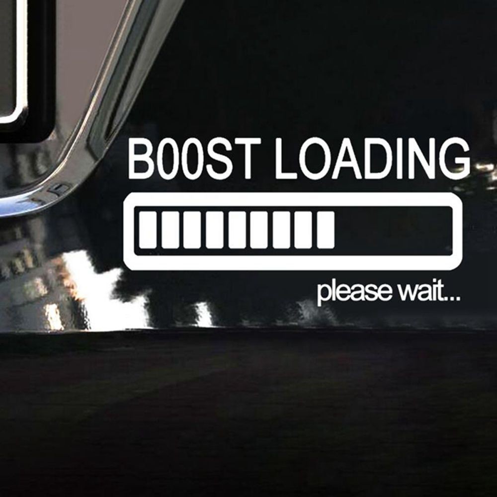 Miếng Dán Trang Trí Xe Hơi In Chữ Boost Loading Please Wait...