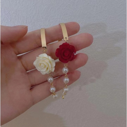 Vòng tay nữ hoa hồng hai màu xinh xắn dễ thương phong cách lolita mẫu mới VT72