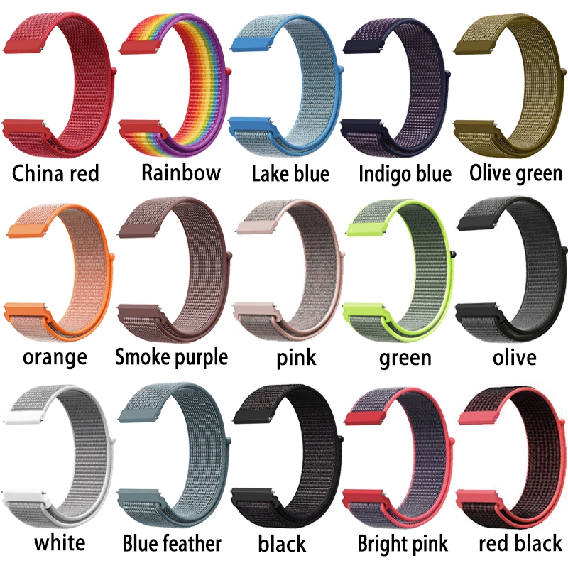 Dây đeo đồng hồ bằng nylon thể thao dễ sử dụng thích hợp cho Samsung Galaxy Watch 4 3 41mm 45mm 40mm 44mm 42mm 46mm