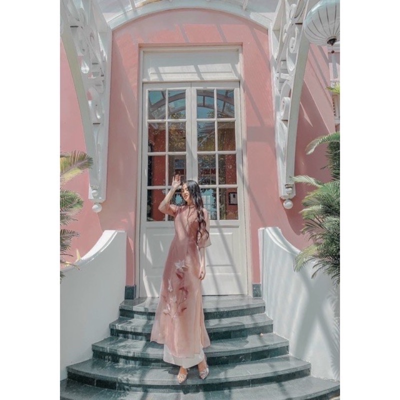 SALE Áo dài tơ ỏrganza