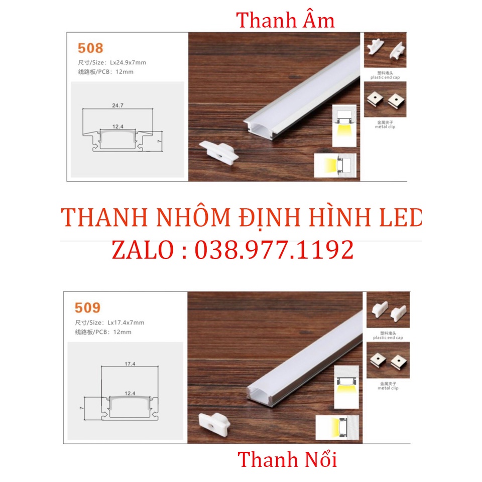 Thanh Nhôm Định Hình Led chiều dài 3Mét , Máng Nhôm Đèn Led Dây, Ray Ke U Góc Y V Trang Trí Tủ Bếp, Tủ Quần Áo, Tủ Rượu