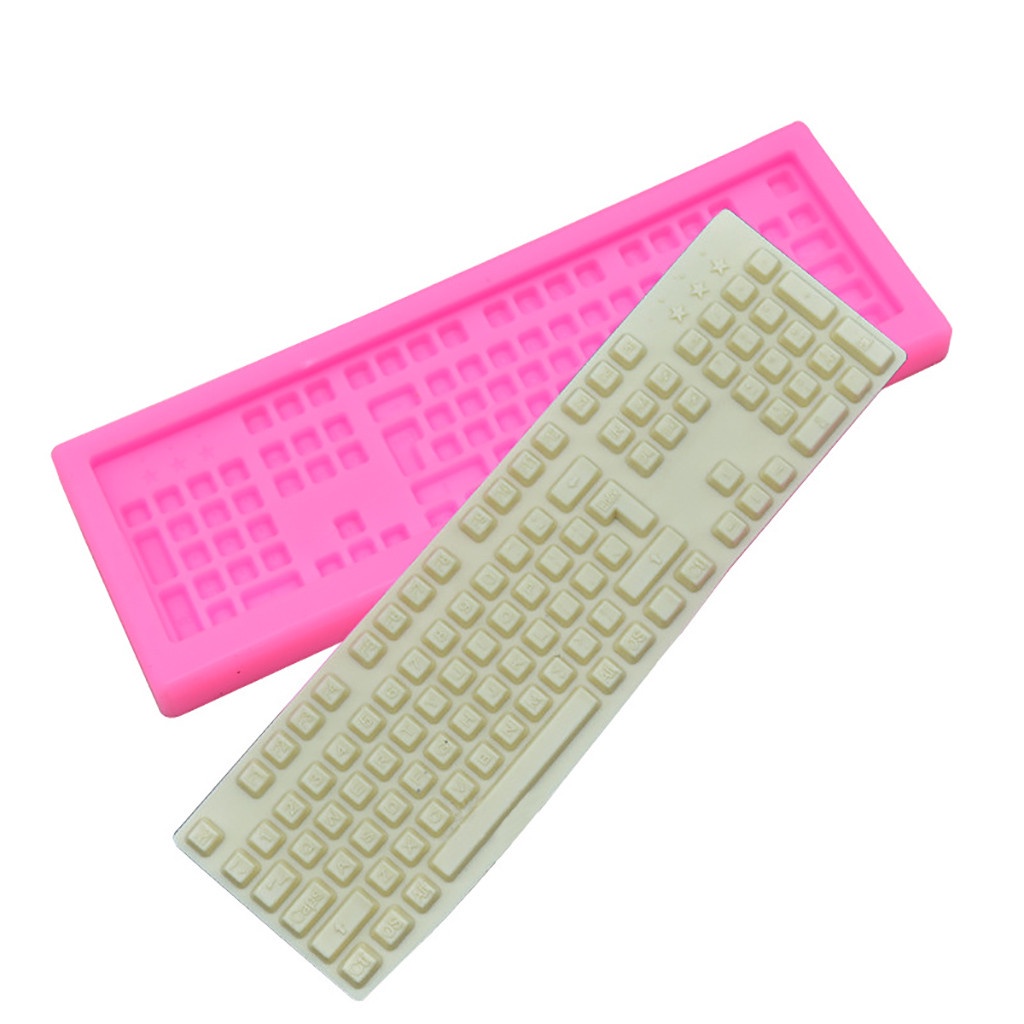 On sale Keyboard Silicone Fondant Icing Mould Wedding Cake Mold Decoration