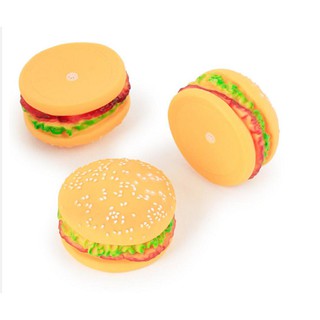 ĐỒ CHƠI HAMBURGER CAO SU CHO CHÓ MÈO