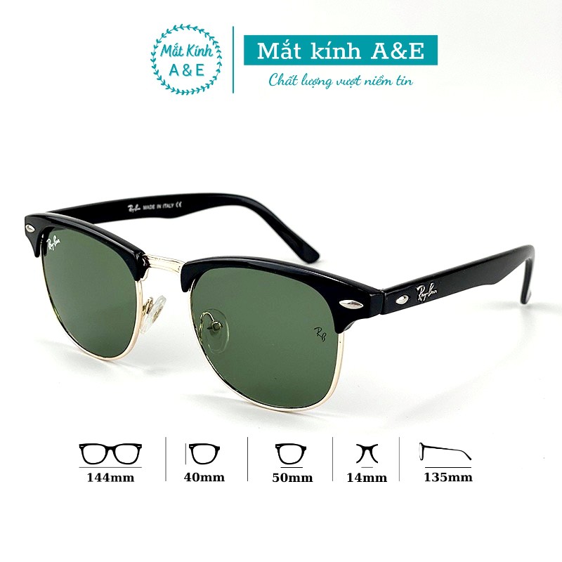 Kính mát nam nữ A&Eeyewear mắt kính râm Clubmaster thiết kế cổ điển thời trang