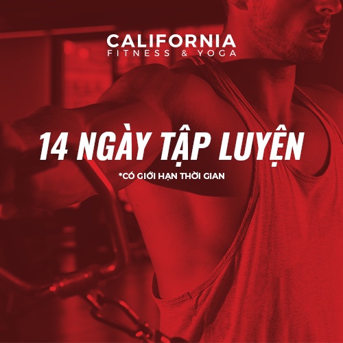  E-voucher tập gym California Fitness - 14 ngày