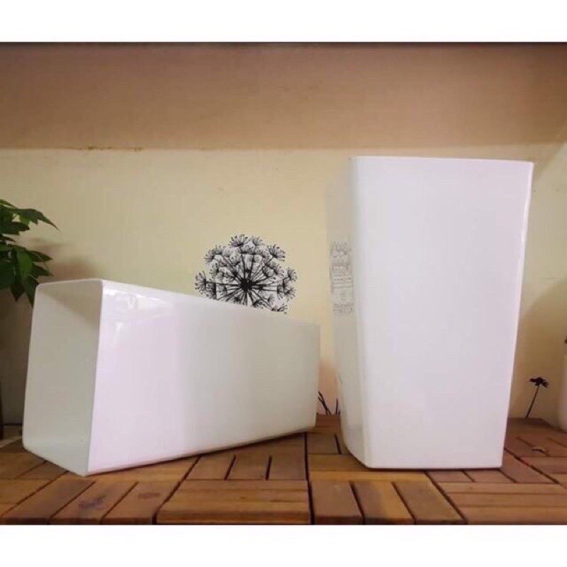 Chậu nhựa trồng cây kiểu vuông cao -cỡ lớn 40*24cm