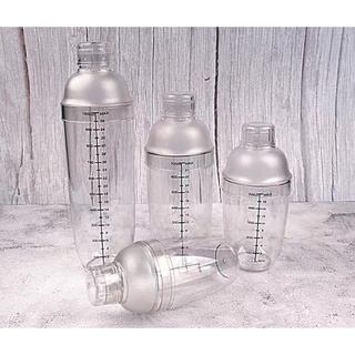 Bình lắc shaker nhựa pha chế trà sữa, cafe, cocktail, bartender 500ml
