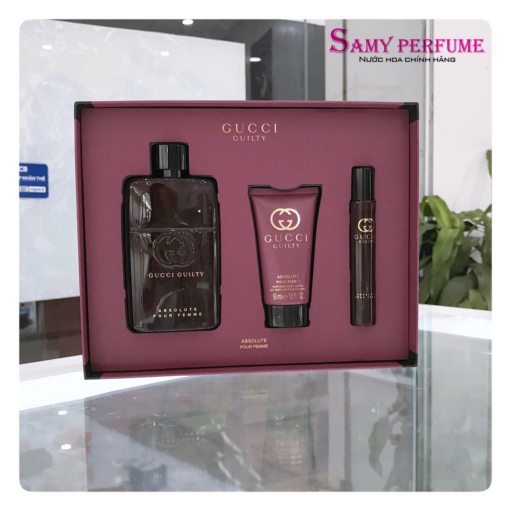 Set nước hoa 3 món Gucci Guilty Absolute Pour Femme EDP